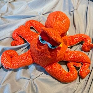 🐠 Hank Octopus Plush Disney Store Finding Dory Nemo Pixar Orange NWOT 17”